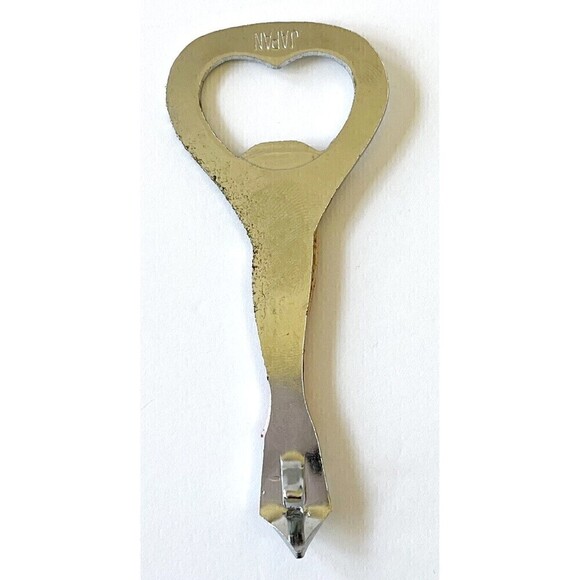 Vintage Bottle Opener Rainbow Trout Fish Red Metal Barware Japan Handheld - Picture 5 of 9